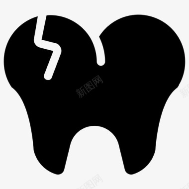 牙齿疾病牙齿感染疾病图标图标