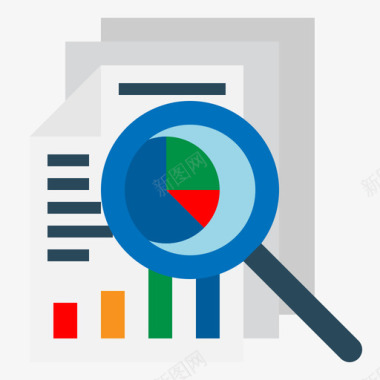 报告文案31扁平图标图标