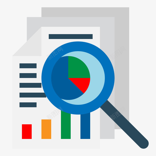 报告文案31扁平图标svg_新图网 https://ixintu.com 扁平 报告 文案