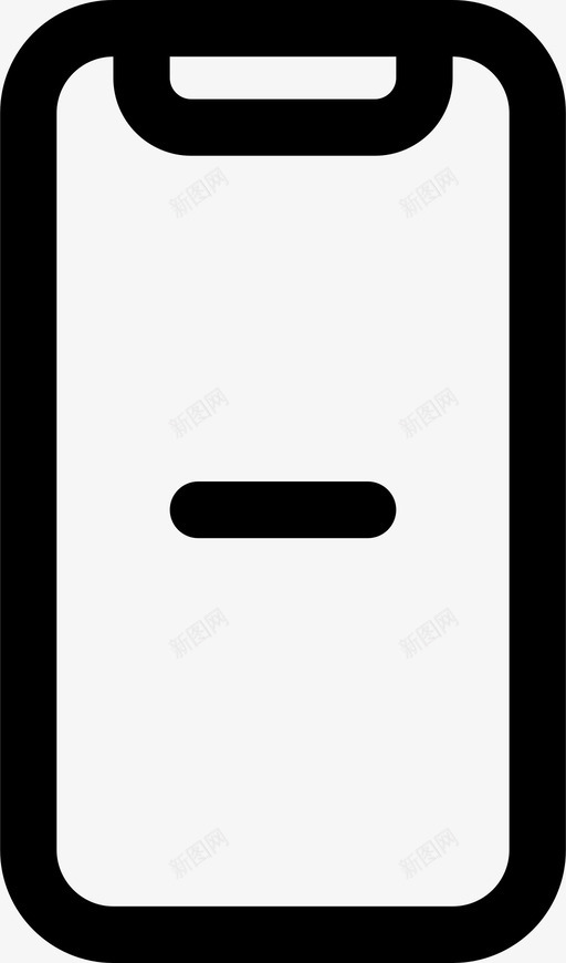 电话删除设备图标svg_新图网 https://ixintu.com 减号 删除 电话 移动 移动电话 设备