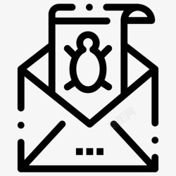 界面bugbug电子邮件信件图标高清图片