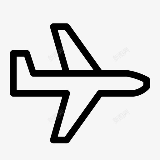 飞机航空公司假日图标svg_新图网 https://ixintu.com 假日 航空公司 运输 飞机
