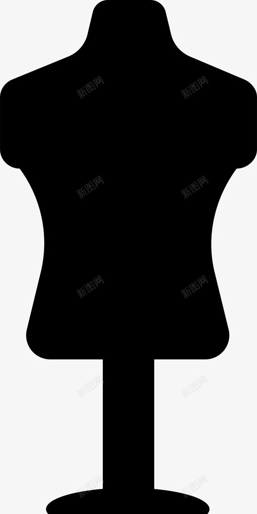 人体模型服装造型假人图标svg_新图网 https://ixintu.com 人体 假人 商店 服装 服装时尚 模型 缝纫 造型