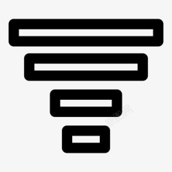 减少漏斗容量漏斗过滤器减少图标高清图片