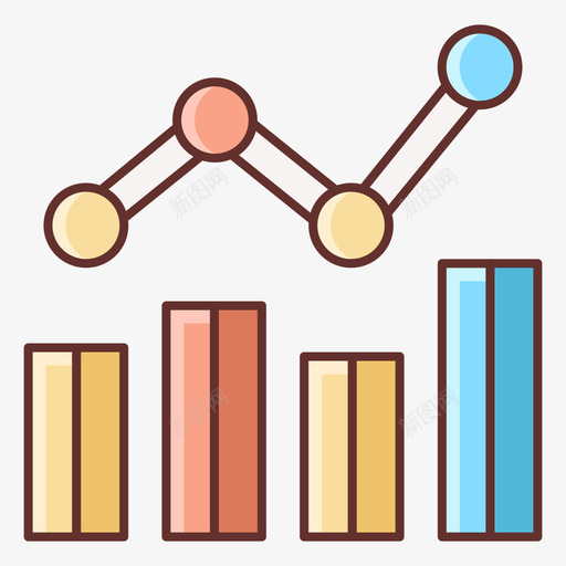 基准影响营销线性色彩图标svg_新图网 https://ixintu.com 基准 影响 线性 色彩 营销