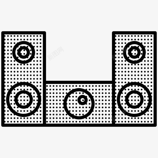 音响家电星罗棋布图标svg_新图网 https://ixintu.com 家电 星罗棋布 音响