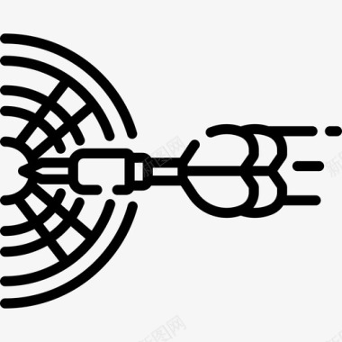 飞镖运动166直线型图标图标