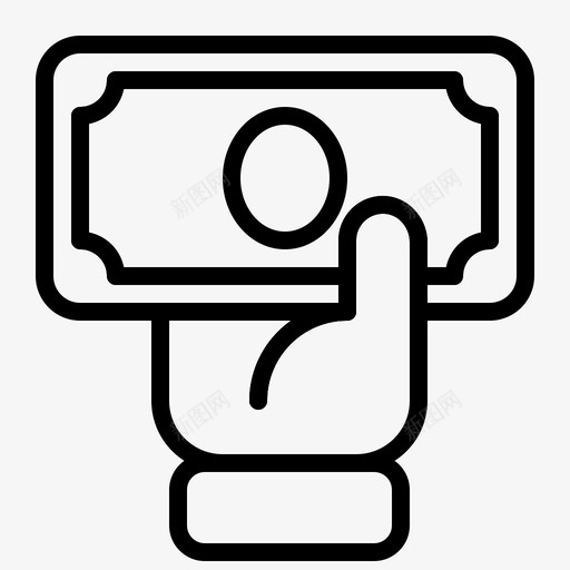 工资银行商业图标svg_新图网 https://ixintu.com 商业 工资 货币 金融 银行