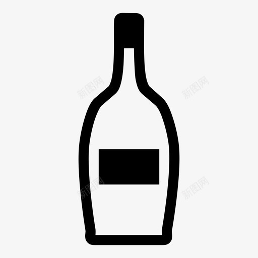 圆形瓶酒精饮料酒吧图标svg_新图网 https://ixintu.com 圆形 葡萄酒 酒吧 酒精 食物 饮料
