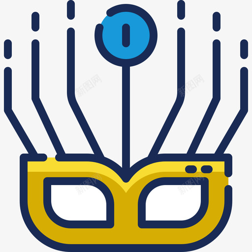 面具巴西9线性颜色图标svg_新图网 https://ixintu.com 巴西 线性 面具 颜色