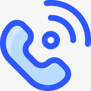 电话互联网技术22蓝色图标图标