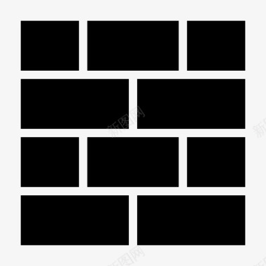 墙建筑砖图标图标