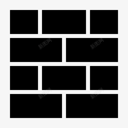 墙建筑砖图标svg_新图网 https://ixintu.com 建筑 防御
