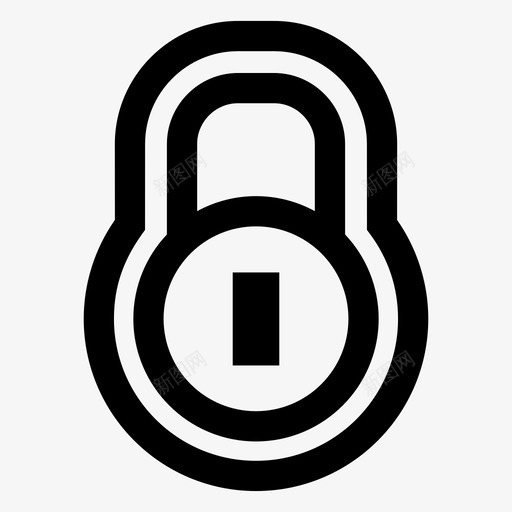 锁保证保护图标svg_新图网 https://ixintu.com 保护 保证 安全防护