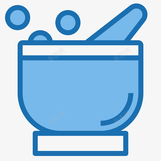 砂浆厨房92蓝色图标svg_新图网 https://ixintu.com 厨房 砂浆 蓝色