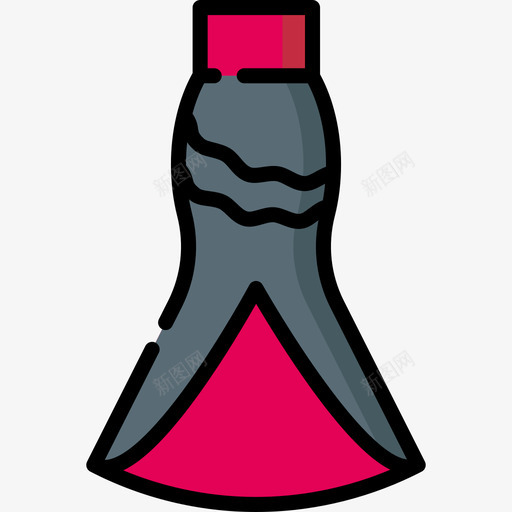 裙子西班牙白线性颜色图标svg_新图网 https://ixintu.com 线性 裙子 西班牙 颜色