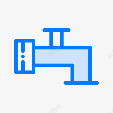 水龙头浴室52蓝色图标图标