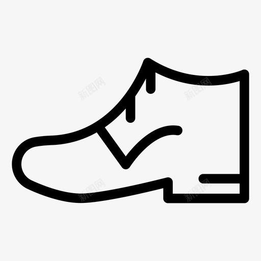 鞋靴子服装图标svg_新图网 https://ixintu.com 图标 时尚 服装 系列 靴子 鞋类
