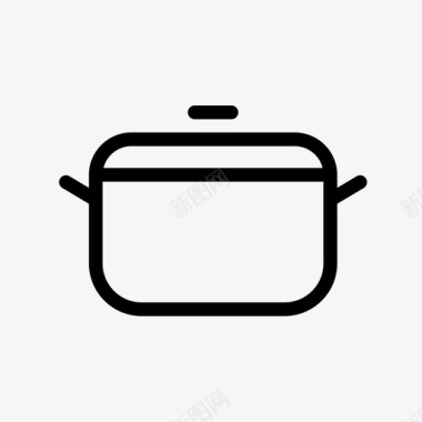 火锅炊具平底锅图标图标
