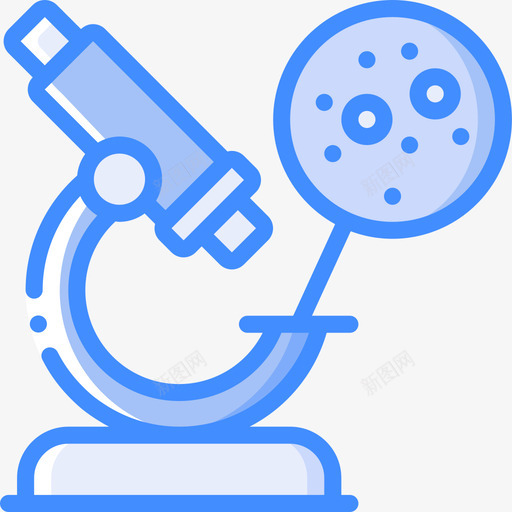 显微镜遗传学和生物工程4蓝色图标svg_新图网 https://ixintu.com 显微镜 生物工程 蓝色 遗传学