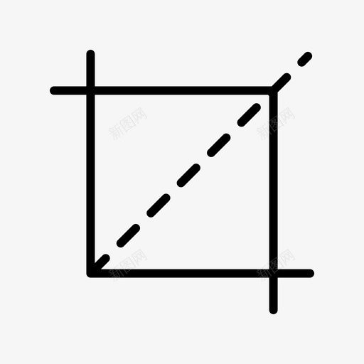 裁剪平面110轮廓图标svg_新图网 https://ixintu.com 平面设计 裁剪 轮廓