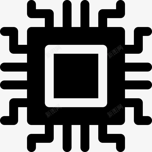 微芯片技术112填充图标svg_新图网 https://ixintu.com 填充 技术 芯片