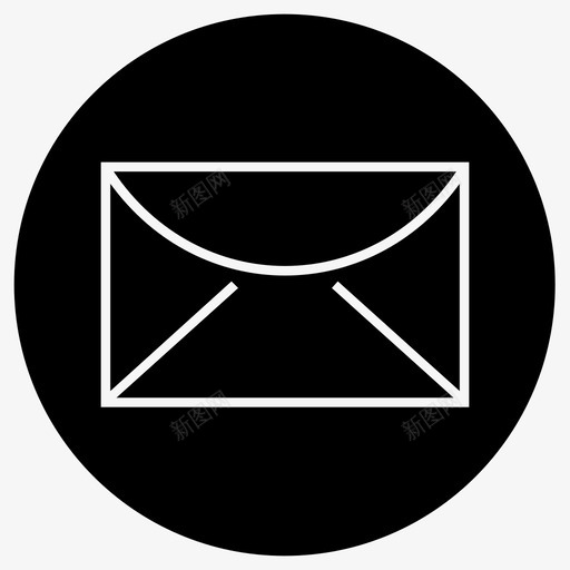 信封信图标svg_新图网 https://ixintu.com 信封