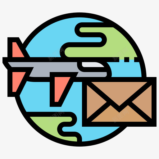 全球运输邮政服务16线性颜色图标svg_新图网 https://ixintu.com 全球 线性 运输 邮政服务 颜色