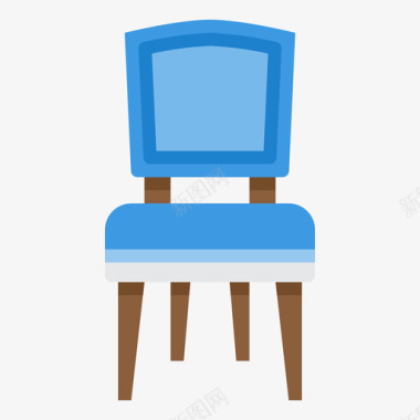 椅子家具141扁平图标图标