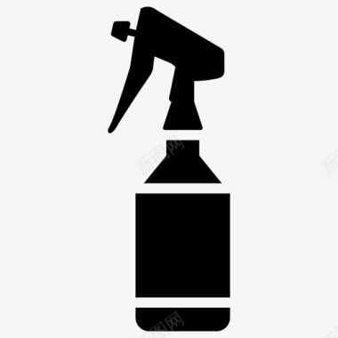喷雾瓶化学喷雾清洁喷雾瓶图标图标