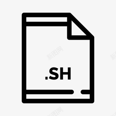 sh文档扩展名图标图标