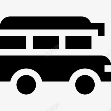 校车公共交通10辆满载图标图标