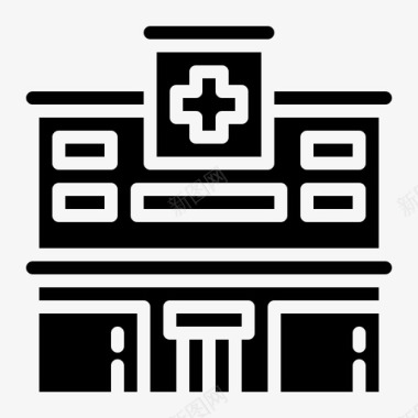 医院建筑诊所图标图标