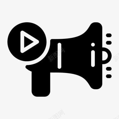 视频广告音频营销图标图标