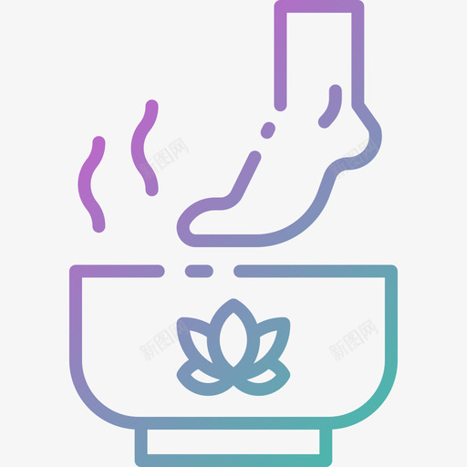 足部37号疗法梯度图标svg_新图网 https://ixintu.com 37号 梯度 疗法 足部
