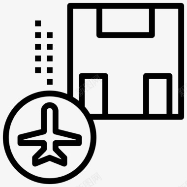 空运货物飞机航班图标图标