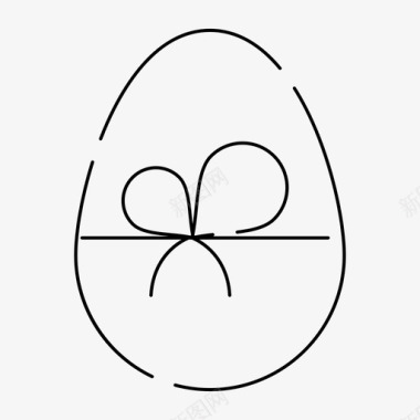 复活节彩蛋礼物自然图标图标