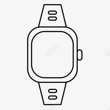 智能手表时钟小工具图标图标