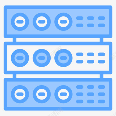 数据库网络和数据库4蓝色图标图标