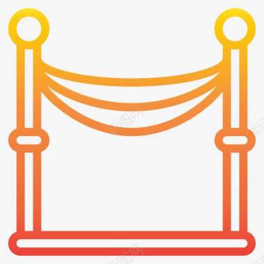 婚礼拱门87电影院梯度图标图标