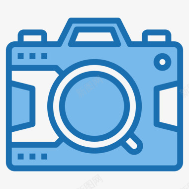 摄像头旅行工具3蓝色图标图标