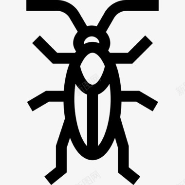 蟑螂昆虫36直系图标图标