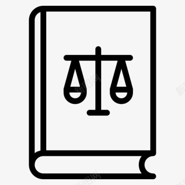 法律书籍平衡选举图标图标