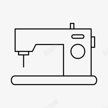 缝纫机歌手裁缝图标图标