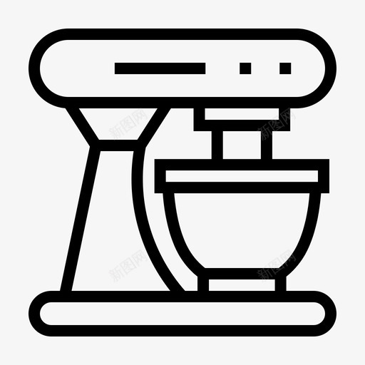 立式搅拌机厨房图标svg_新图网 https://ixintu.com 厨房 搅拌机 立式