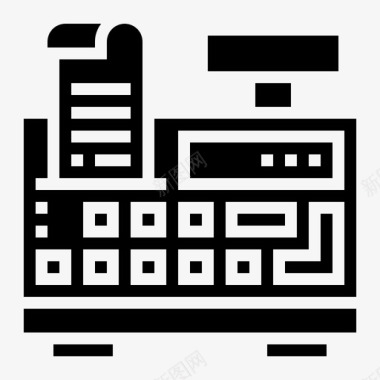 收银机商业支付图标图标