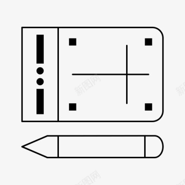 板绘图板教育图标图标