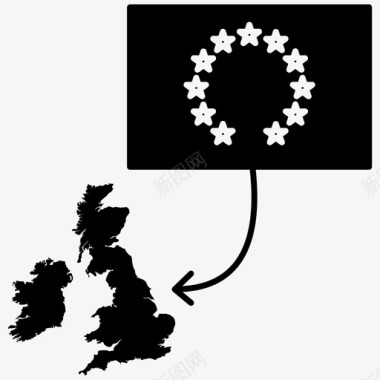英国退欧图标图标