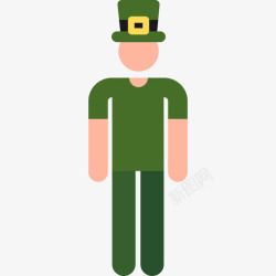 绿帽节绿帽圣帕特里克节33彩色图标高清图片