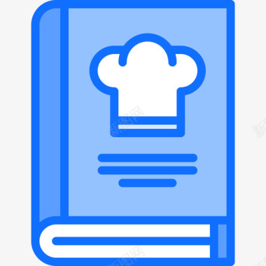 菜谱厨房101蓝色图标图标